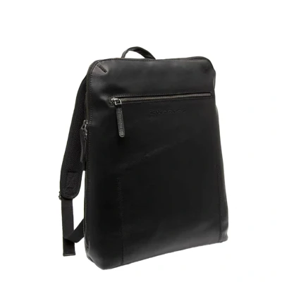 Afbeelding van Leren Rugzak Zwart Filmore voor Dames 15 Inch Laptopvak The Chesterfield Brand