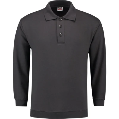 Afbeelding van Tricorp 301005 Polosweater Boord Donkergrijs 6XL