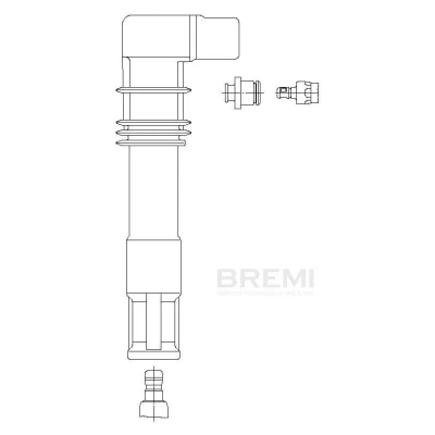 Afbeelding van BREMI 13309A5 Stekker, bougie Aansluituitvoering SAE, Waterdicht 5000Ohm