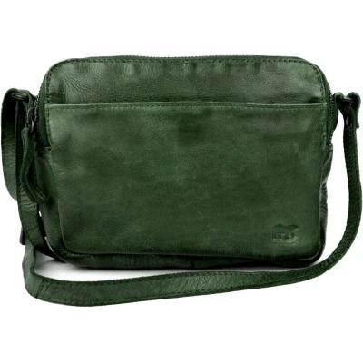 Afbeelding van Bear Design Irem Leren Schoudertas Groen