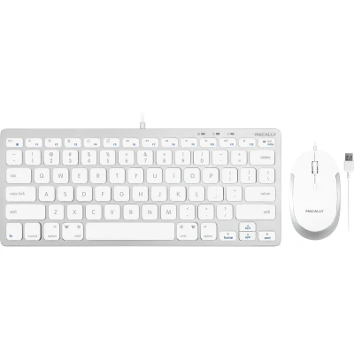 Afbeelding van Macally USB toetsenbord en muis combo voor Mac pc Eenvoudig te gebruiken Compatibel Apple Compact klein MacBook Pro/Air, iMac, Mini/Pro
