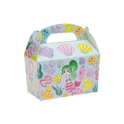 Afbeelding van Zeemeermin Uitdeeldoosjes 12x12,5x6cm 12 stuks