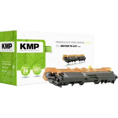 Afbeelding van KMP Tonercassette vervangt Brother TN 242Y, TN242Y Compatibel Geel 1400 bladzijden B T60A