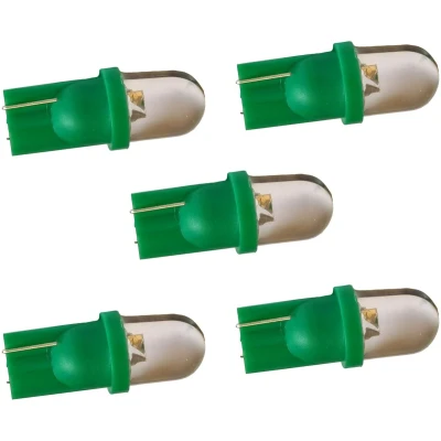 Afbeelding van T10 autolamp 5 stuks dashbordverlichting groen LED 12V DC