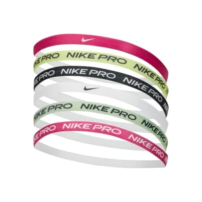 Afbeelding van Nike Performance Printed Headbands 6 PACK Overige accessoires, Dames, Maat: One Size, Fireberry/lt lemon twist/white
