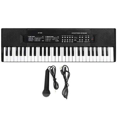 Afbeelding van piano, keyboard, piano toetsenbord 54 toetsen met microfoon elektronisch orgel en de functie van het opnemen BF 5438