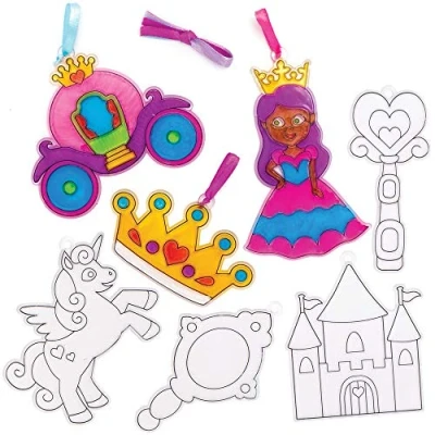 Afbeelding van Baker Ross Prinses Zonnevanger Raamdecoraties (1 Stuks) Knutselspullen en Knutselsets voor Kinderen