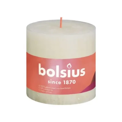 Afbeelding van Bolsius Rustiekkaars Shine 100/100 Soft Pearl, 1 stuks