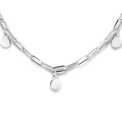 Afbeelding van Ketting Buis Rondjes paperclipschakel zilver 2,8 mm 41 44 cm