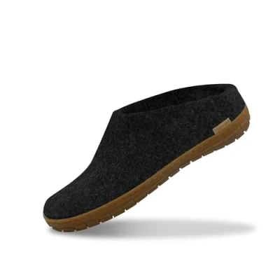 Afbeelding van Glerups Pantoffels, Maat: 42, Anthrazit Wol