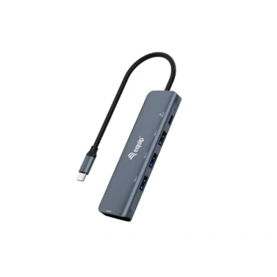Afbeelding van Equip 133487 USB C 5 in 1 multifunctionele adapter, HDMI, 3.2 Gen1, 100 W PD