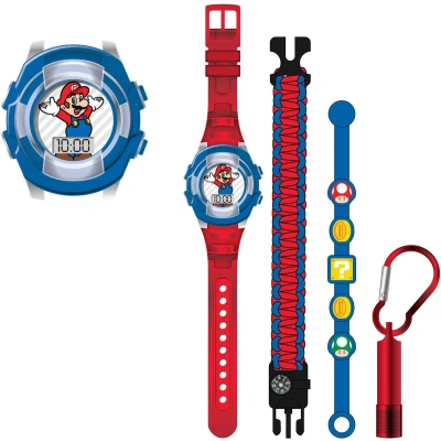 Afbeelding van Accutime LCD Super Mario Horloge Met Accessoires
