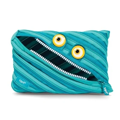Afbeelding van ZIPIT Wildlings etui voor kinderen Groot school, universiteit en kantoor Potloodtas jongens meisjes (blauw)