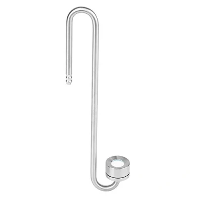 Afbeelding van Aquarium CO2 Diffuser Roestvrij staal Kooldioxide Verstuiver Reactor met U vorm verbindingsbuis voor aquariumplanten Watergras (20cm)