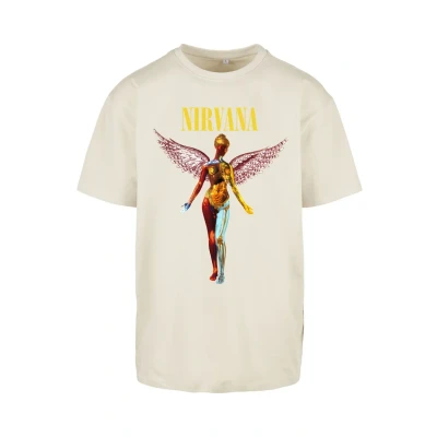 Afbeelding van Upscale by Mister Tee IN Utero Oversize Tshirt print, Heren, Maat: XS, Sand