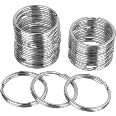 Afbeelding van Hiden Sleutelringen Sleutelhanger maken met Ketting ring 30 stuks