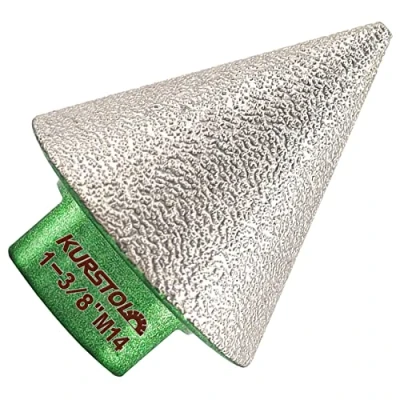 Afbeelding van KURSTOL Diamond Cone Tile Bit Countersink Boor 35mm x M14 Draad Haakse Slijper, Diamant Beveling Afschuining voor het Vormen Vergroten Cleanig Bestaande gaten van graniet marmeren porseleinen tegels