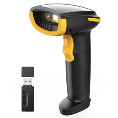 Afbeelding van Inateck BCST 23 Barcodescanner, bluetooth, 1D, 2D QR codescanner, draadloos, 1 keer opladen, 3 maanden, draadloze handscanner met app en SDK