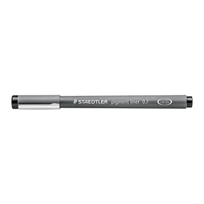 Afbeelding van Staedtler Pigment liner penna fineliner zwart 0.7 mm astuccio da 10, 10 stuks