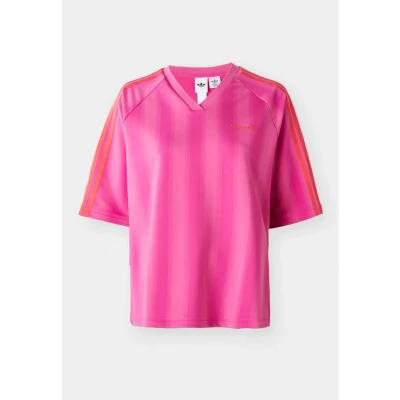 Afbeelding van adidas Originals Linear TEE Tshirt print, Dames, Maat: 30/32 (XS), Semi lucid fuchsia