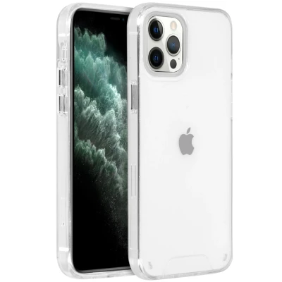 Afbeelding van Apple iPhone 12 Pro Max Hoesje Kunststof Accezz Backcover/Hardcase Transparant Telefoonhoesje Shockproof/Valbescherming