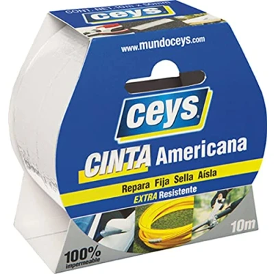 Afbeelding van Ducttape Ceys Wit (10 m x 50 mm)