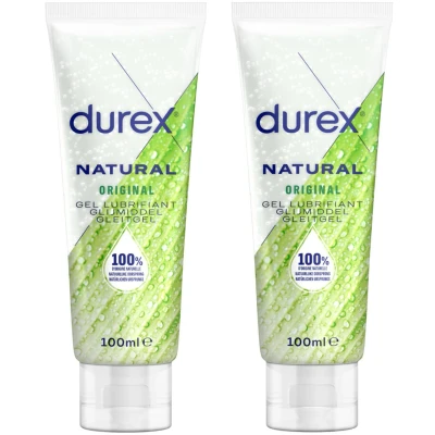 Afbeelding van 2x Durex Glijmiddel Natural 100% Natuurlijk 100 ml