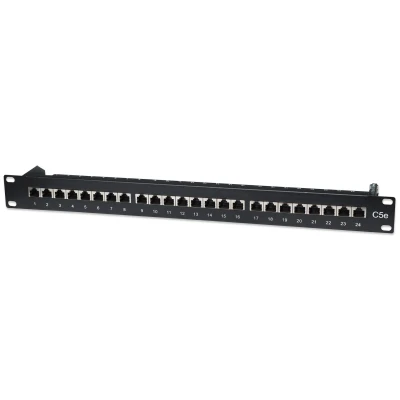 Afbeelding van Intellinet Port Origin patchpaneel UTP 19&quot; 1 HE Xeon 24 poorten FTP 19 inch