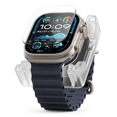 Afbeelding van Ringke Easy Slide Tempered Glass for Apple Watch Ultra 1/2 49mm Clear, Smartwatch accessoires