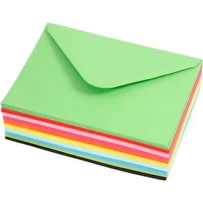 Afbeelding van Creotime enveloppen 11,5 x 16 cm 100 stuks 80 g multicolor