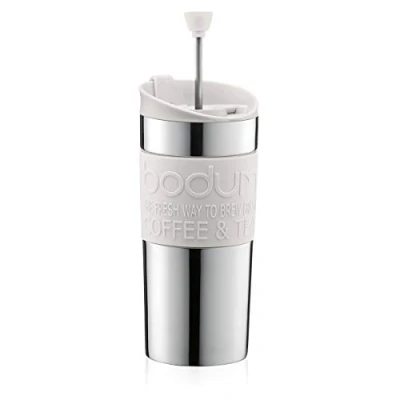 Afbeelding van Bodum Travel Press Cafetière, French System, dubbelwandig, 0,35 liter, crèmekleurig, crème