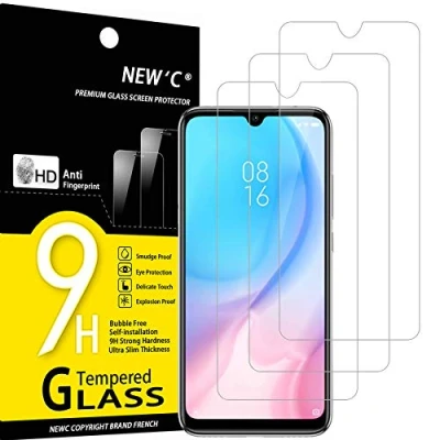 Afbeelding van NEW&#039;C 3 Stuks, Screen Protector voor Xiaomi Mi A3, CC9e, Gehard Glass Schermbeschermer Film 0.33 mm ultra transparant, resistent