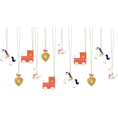 Afbeelding van Gift tags Choo mix 12 stuks