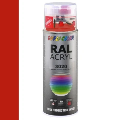 Afbeelding van Dupli Color Ral Acryl 3020 Verkeersrood Hoogglans 400 ml