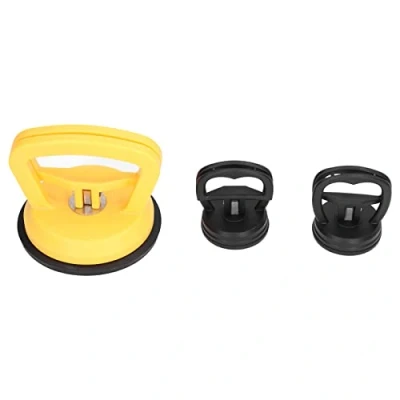 Afbeelding van Uitdeukstation Zuignap, 3 Pcs Zuignap Handvat Lifter Heavy Duty Glas Lifting Auto Carrosserie Uitdeuken Removal Tool voor Mobiel Depressie Repareren