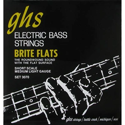 Afbeelding van GHS 3070 Short Scale Brite Flats snarenset voor elektrische bas