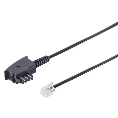 Afbeelding van S/CONN 6m TAE F RJ11 Zwart