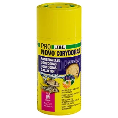 Afbeelding van JBL PRONOVO CORYDORAS TAB, primair voedsel voor pantsermeervallen van 1 20 cm, visvoer tabletten, maat M, 100 ml