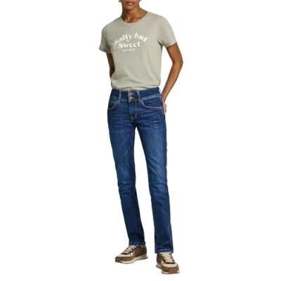 Afbeelding van Pepe jeans Dames lage taille slim Venus, Blauw (Denim dp6), 31W / 32L