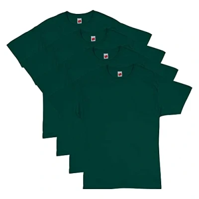 Afbeelding van Hanes Heren Shirt (Pack van 4), Diep Woud, S