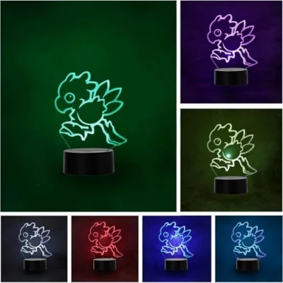 Afbeelding van Led lamp Final Fantasy Chocobo kleurverandering USB nachtlampje en decoratie