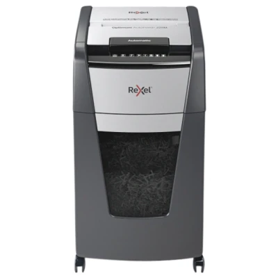 Afbeelding van Papiervernietiger Rexel Optimum Auto+ 225M P5 snippers 2x15mm