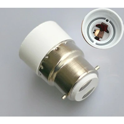 Afbeelding van Bajonet B22 naar E14 fitting, halogeenlamp, adapter, bus, max. spanning 250 V, 200 W (2)