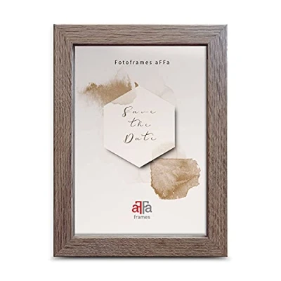 Afbeelding van aFFa frames, Hekla, fotolijst, MDF onderhoudsvriendelijk, rechthoekig, met acrylglasfront, Sonoma eiken, 15 x 20 cm