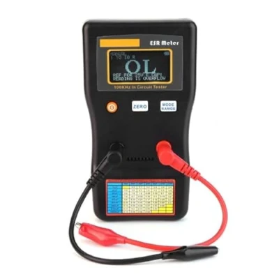 Afbeelding van Candeon Capaciteitsmeter, MESR 100 Auto Ranging ESR, 1? Hoge precisie, 0,001 tot 100R, LCD scherm, dubbele terminals, lage ohm meter, capacitieve weerstandstester