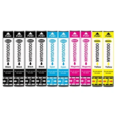 Afbeelding van OGOUGUAN 604XL inktpatronen compatibel met Epson 604 XL voor Expression Home XP 2205 2200 3200 4200 4205 3205 Workforce WF 2930DWF 2910DWF 2950DWF 2935DWF (10 stuks)