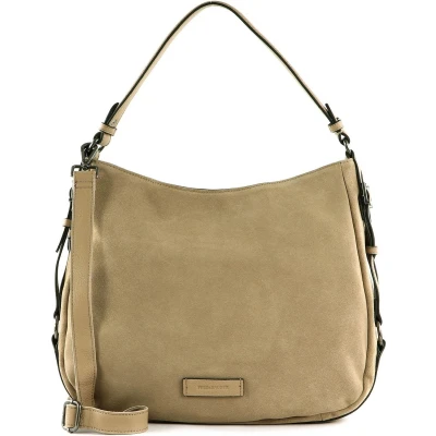 Afbeelding van FREDsBRUDER Leren Schoudertas Sylvin Hobo Hazel Lichtbruin