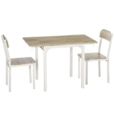 Afbeelding van HOMCOM Eetkamerset met stalen frame 835 647