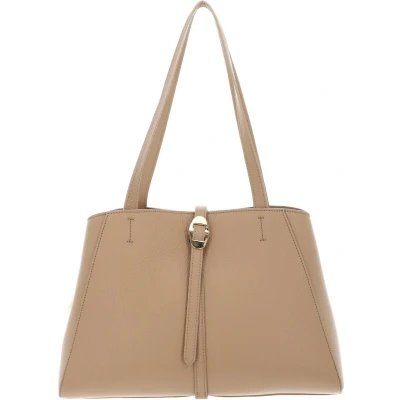 Afbeelding van COCCINELLE Leren Schoudertas Shopper Chara Handbag Grained Leather Fresh Beige