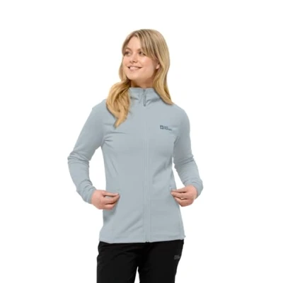 Afbeelding van Jack Wolfskin Baiselberg FZ Outdoorjas, Dames, Maat: XL, Soft blue
